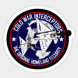 F-102 Delta Dagger - Cold War Interceptors (distressed) Sticker